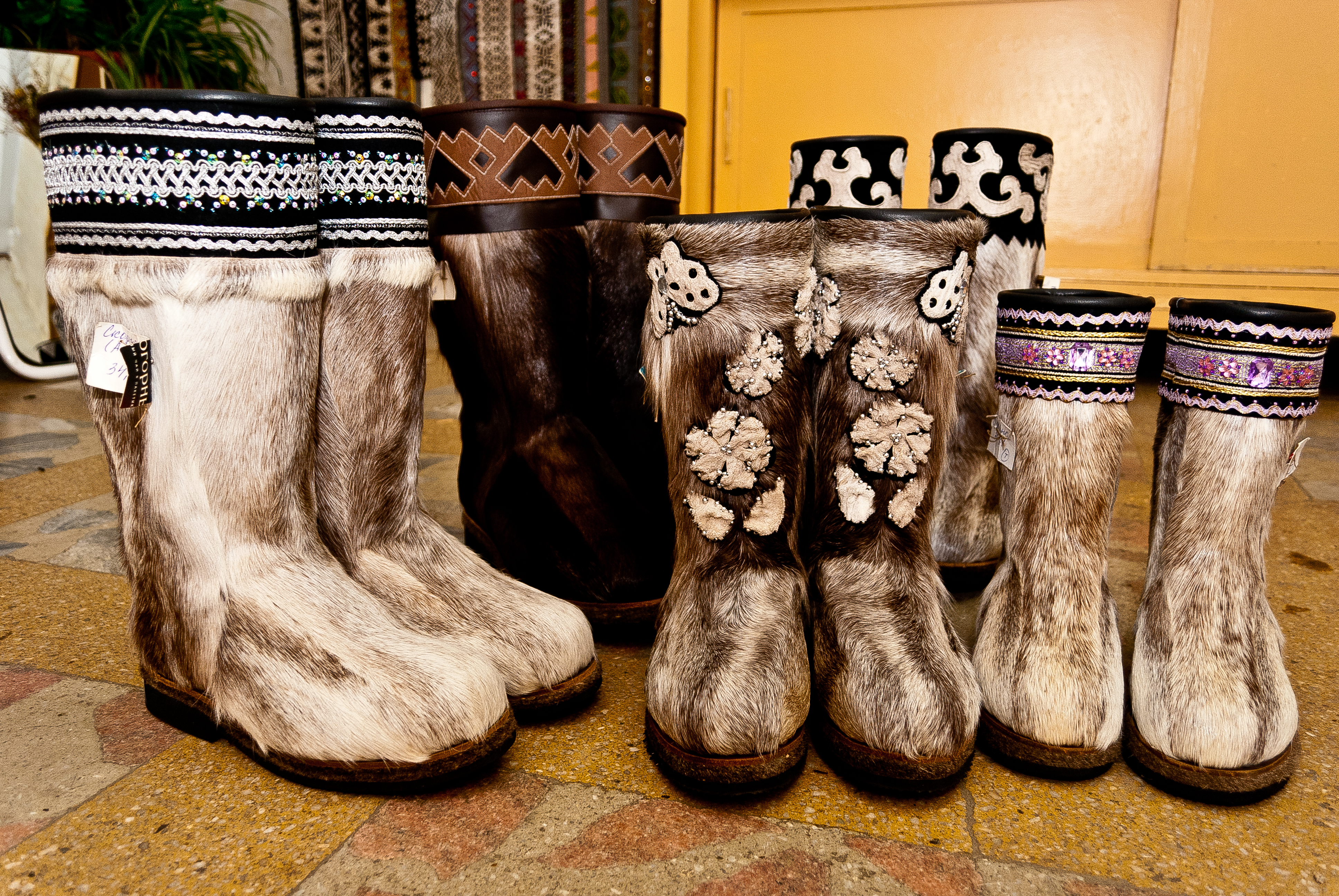 reindeer skin boots